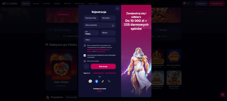 NV Casino login